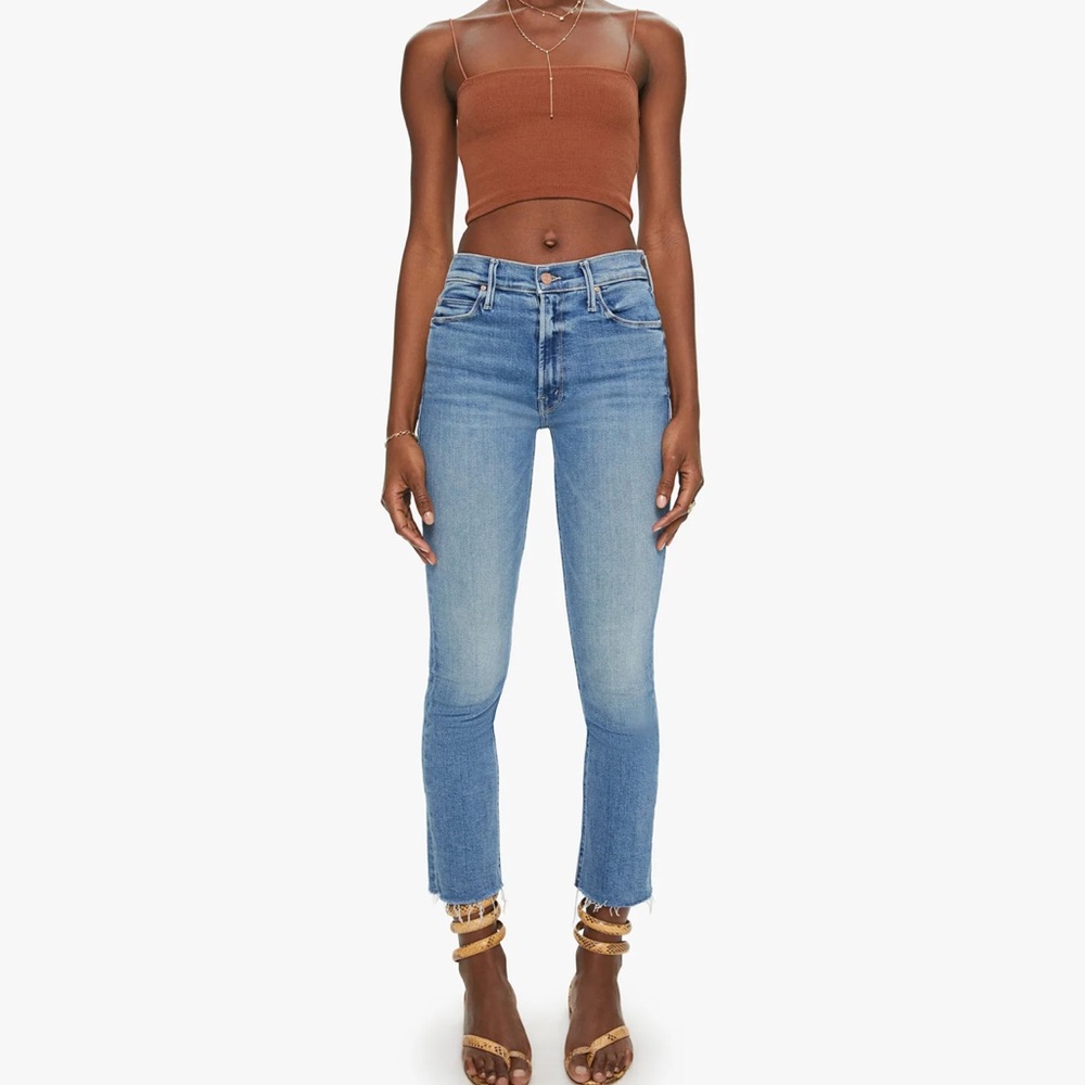 Mother size 29 MID RISE DAZZLER ANKLE FRAY